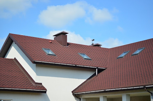 House with an energy-efficient roof designed to reduce heating and cooling costs