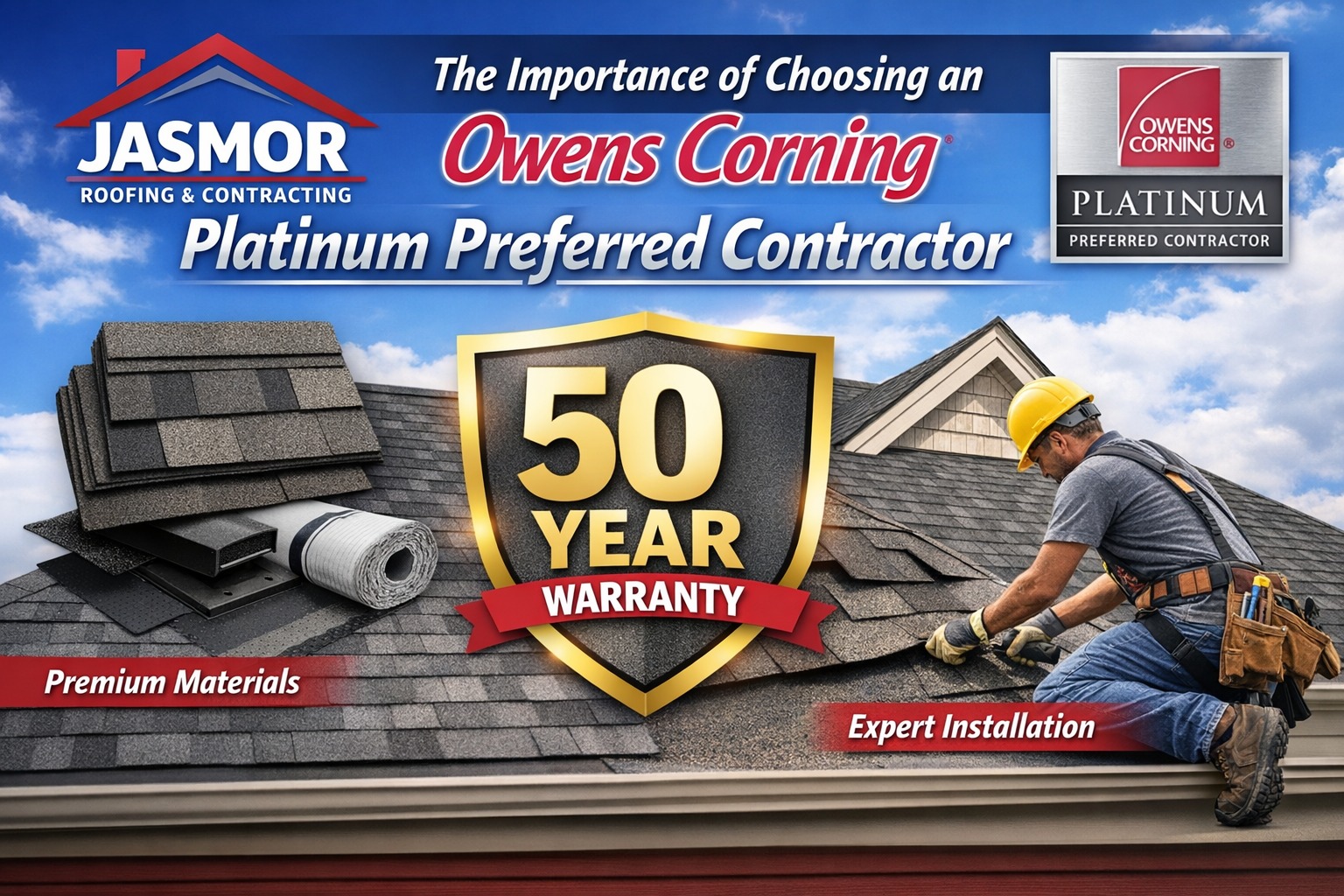 Jasmor Roofing & Contracting - Owens Corning Platinum Preferred Contractor
